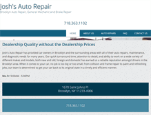 Tablet Screenshot of joshautorepairs.com